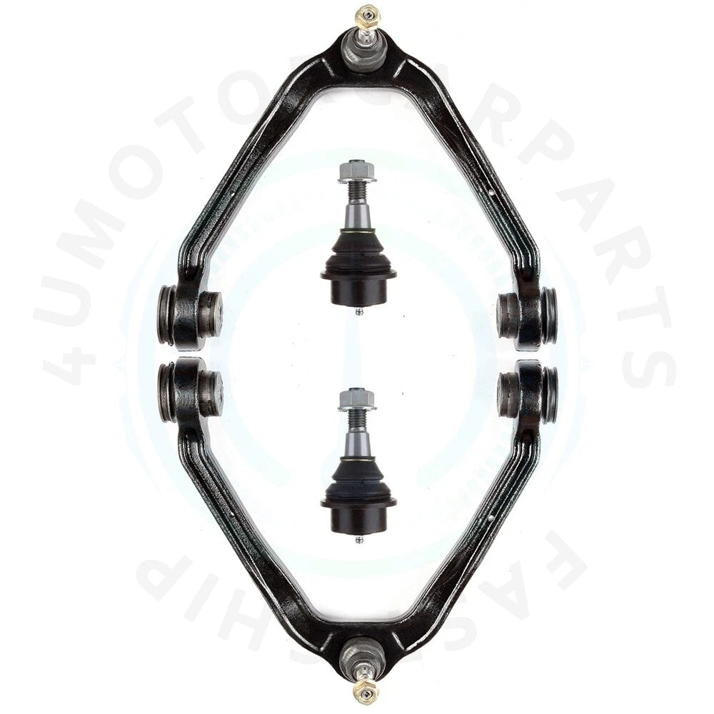 Set of 4 Front Upper Control Arms and Ball Joints for Cadillac Escalade EXT (2002–2006)