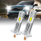 2X LED Headlight Bulbs for H1 (6500K White)