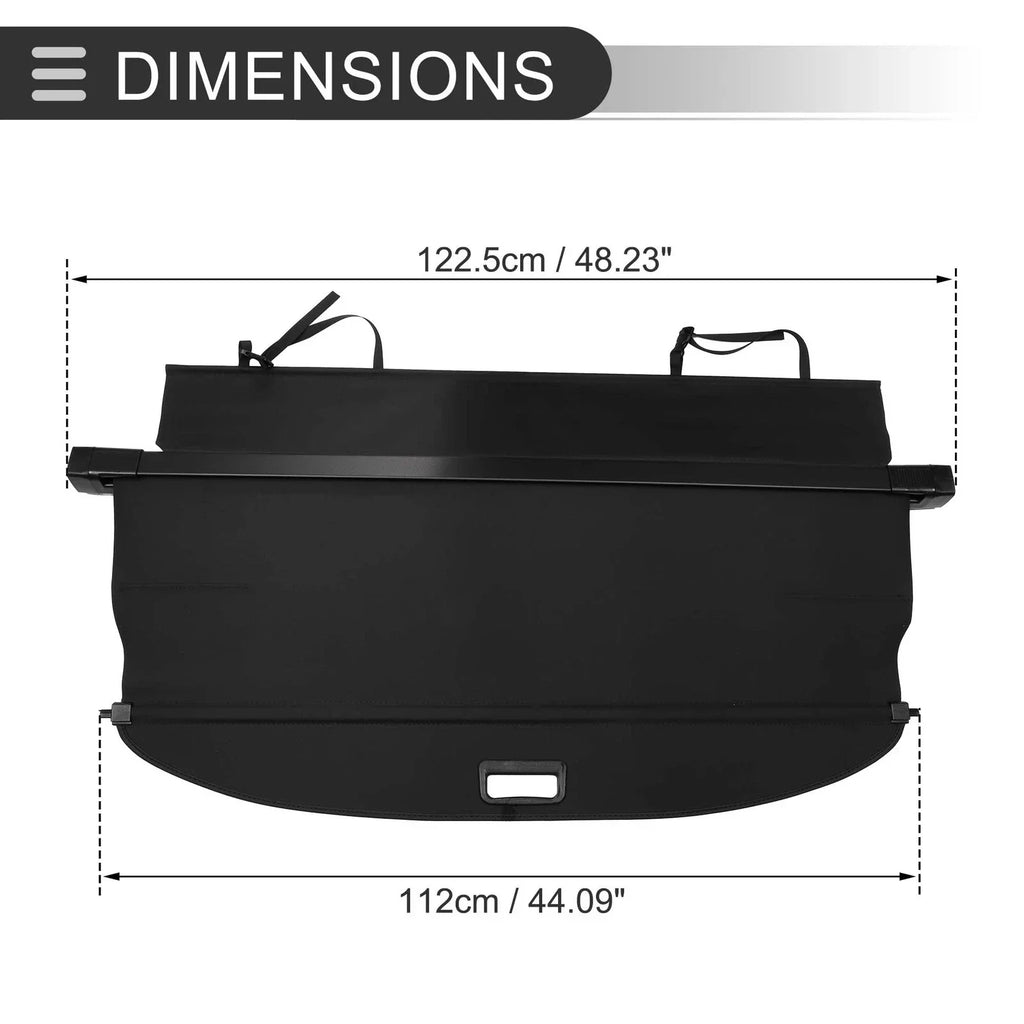 Retractable Cargo Cover for BMW X3 E83 (2004-2010) Gloss Black