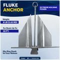 8 Lb Fluke Anchor for Slip-Ring (Hot Dipped Galvanized Steel) FO4624