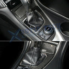 2PCS Real Carbon Fiber Gear Shift Panel Decals for Infiniti Q50 (2014-2024)