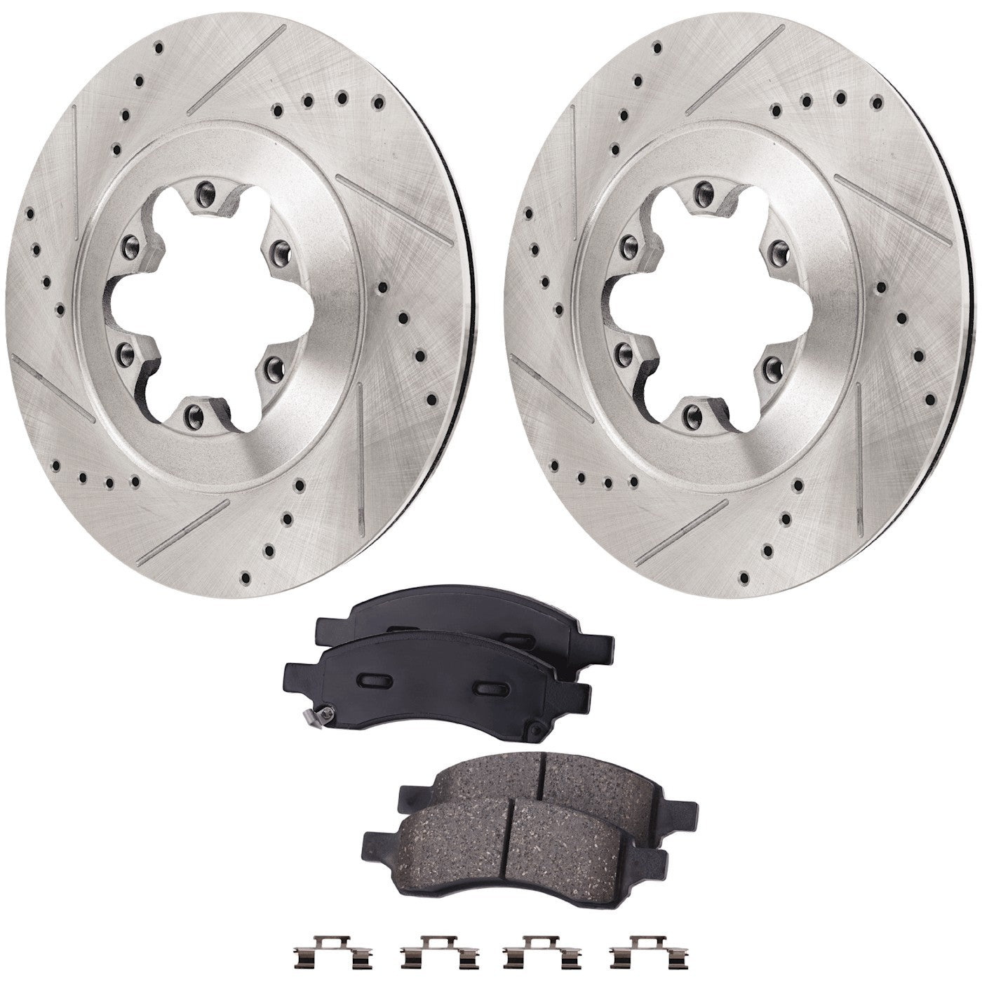 Front Brake Disc Rotors and Pads Kit for Chevy GMC Canyon Colorado