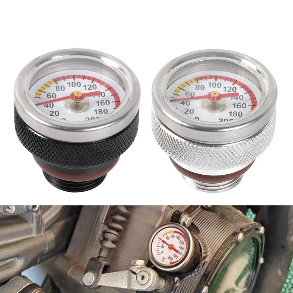 M20x1.5 Oil Temperature Gauge Filler Cap for Motorcycle (0-200°C)