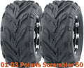 Set of 2 WANDA 16x8-7 ATV Tires for Polaris Scrambler 50 (2001–2003)