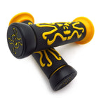 Rubber Hand Grips for Honda CBR 600 F3 F4i RR (1995–2006) - Yellow Skull