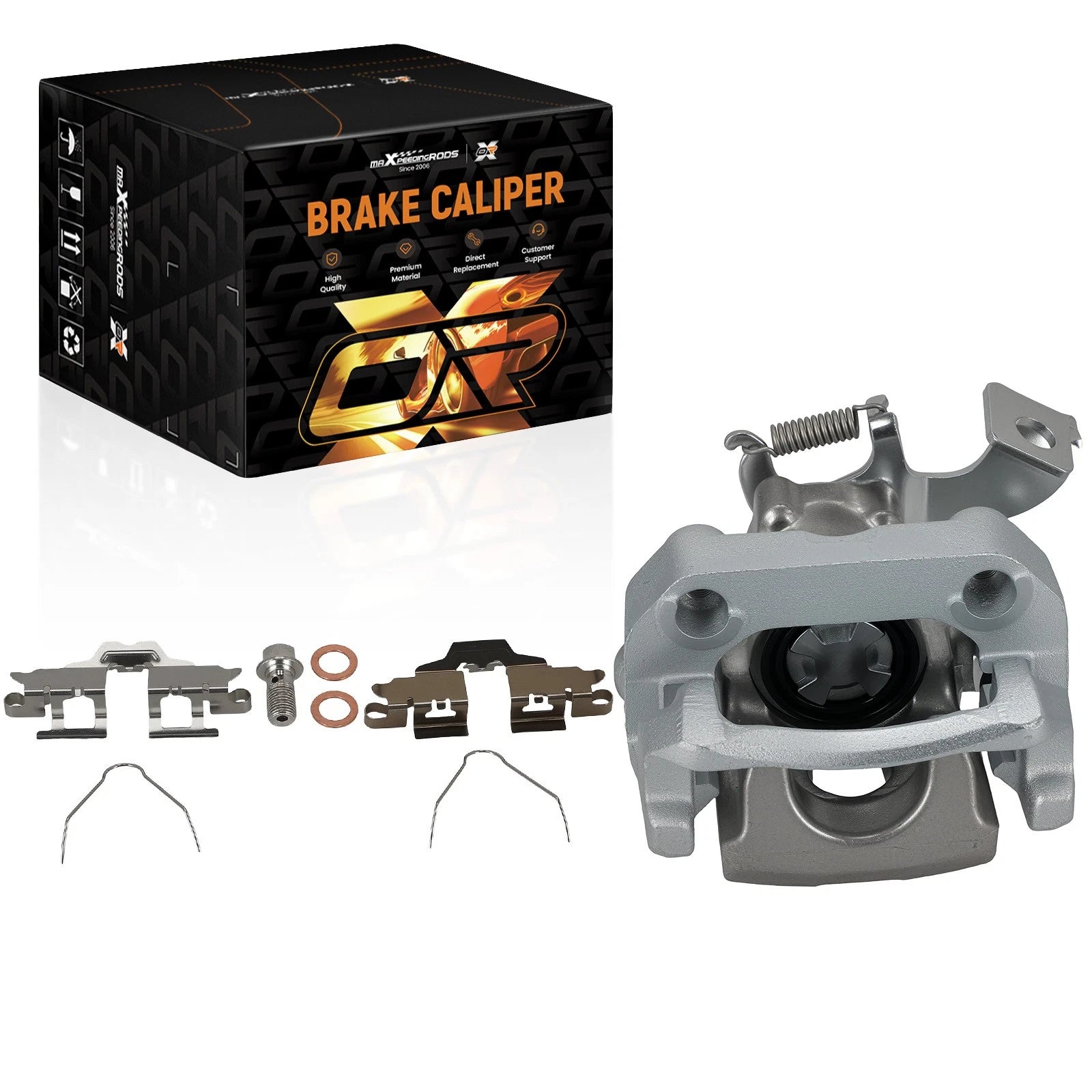 Rear Right Brake Caliper w/Bracket for Toyota Prius (2010–2015)