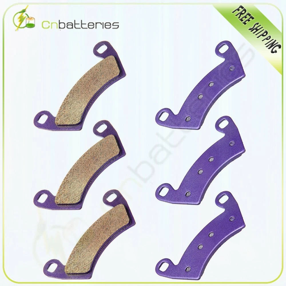 Set of 4 Brake Pads for Polaris Ranger XP 800 (2010–2012) Carbon Fiber