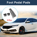 3 Pcs Manual Foot Accelerator Pedal Covers for Honda Civic (2006–2009) Silver Tone
