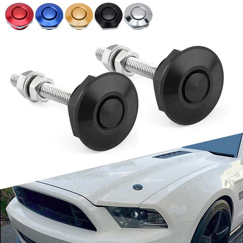 Hood Bonnet Quick Release Pins Lock Clip Kit for Auto Car