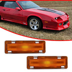 Amber Front Side Marker Light Housings for Chevy Camaro & Pontiac Firebird (1985–1992)