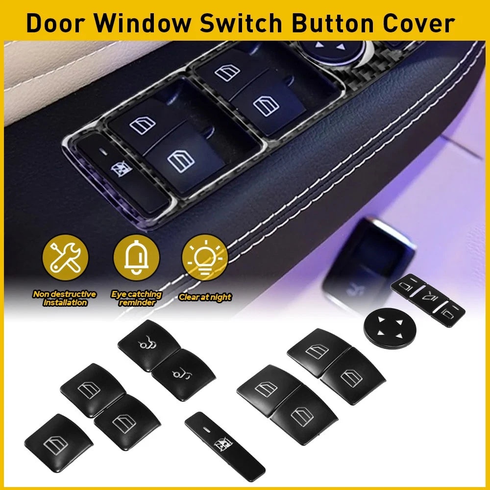 Armrest Window Switch Cover Trim for Mercedes Benz CLA250 (2014–2019)