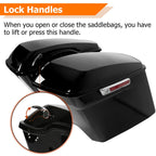 5" Stretched Extended Saddlebags for Harley Touring Road Glide (1993–2013)