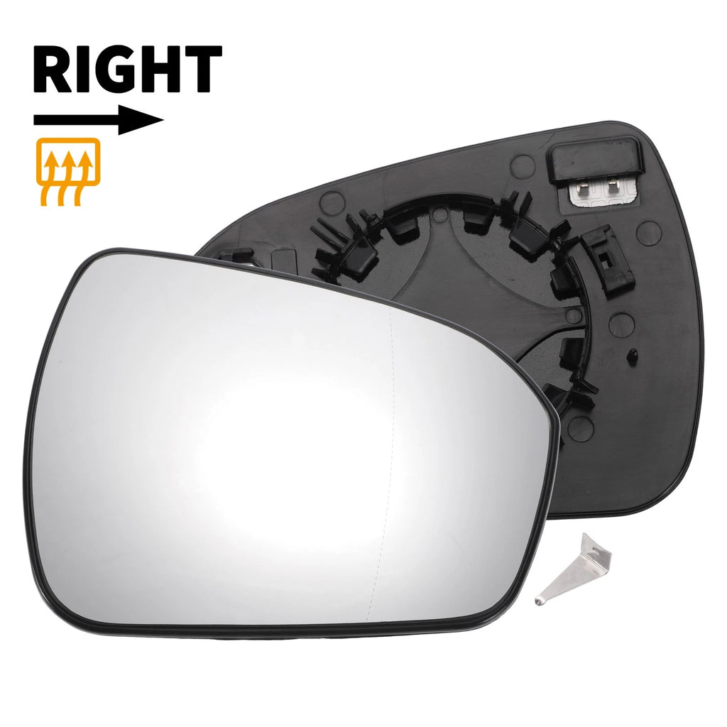 Right Side White Heated Mirror Glass for Ford Mondeo (2014–2022)