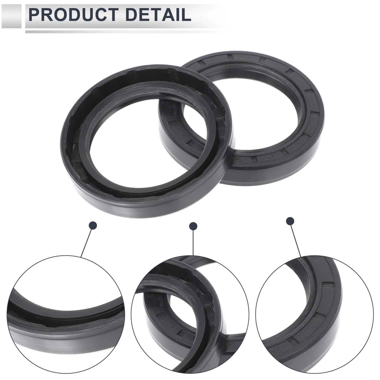 Set of 5 Oil Seal Rotary Shaft Seal NBR Rubber 50x70x12mm