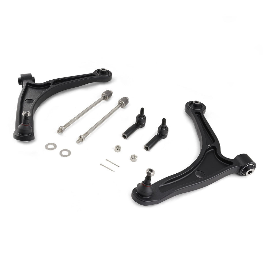 Set of 6 Front Suspension Lower Control Arms Tie Rods for Honda Ridgeline (2006–2014)