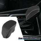 Gear Shifting Knob Cover for Toyota RAV4 (2019–2023) Black Gray Stitches