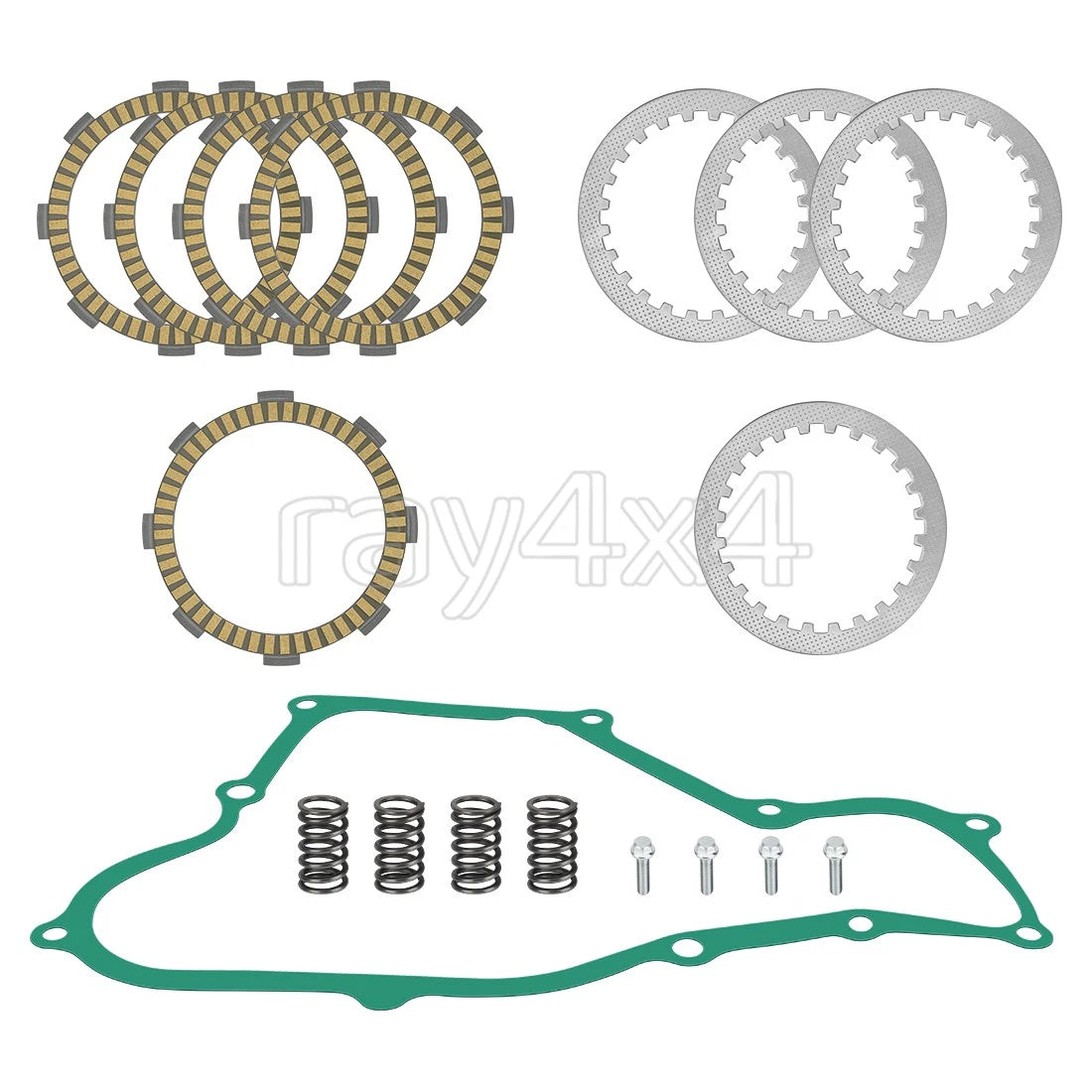 Clutch Friction Steel Plate Kit for Honda CR80R CR80RB CR85R CR85RB (1987–2007)