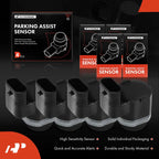 Set of 4 Parking Assist Sensors for BMW 528i 535d 650i 740i 740Li (2011–2016)