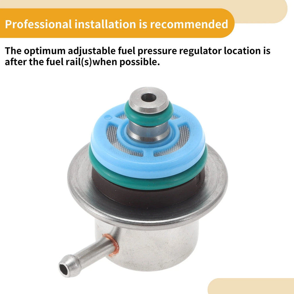 Fuel Pressure Regulator for Ford E-150 (1999–2004) No.CM4911 Metal 20-70 Psi