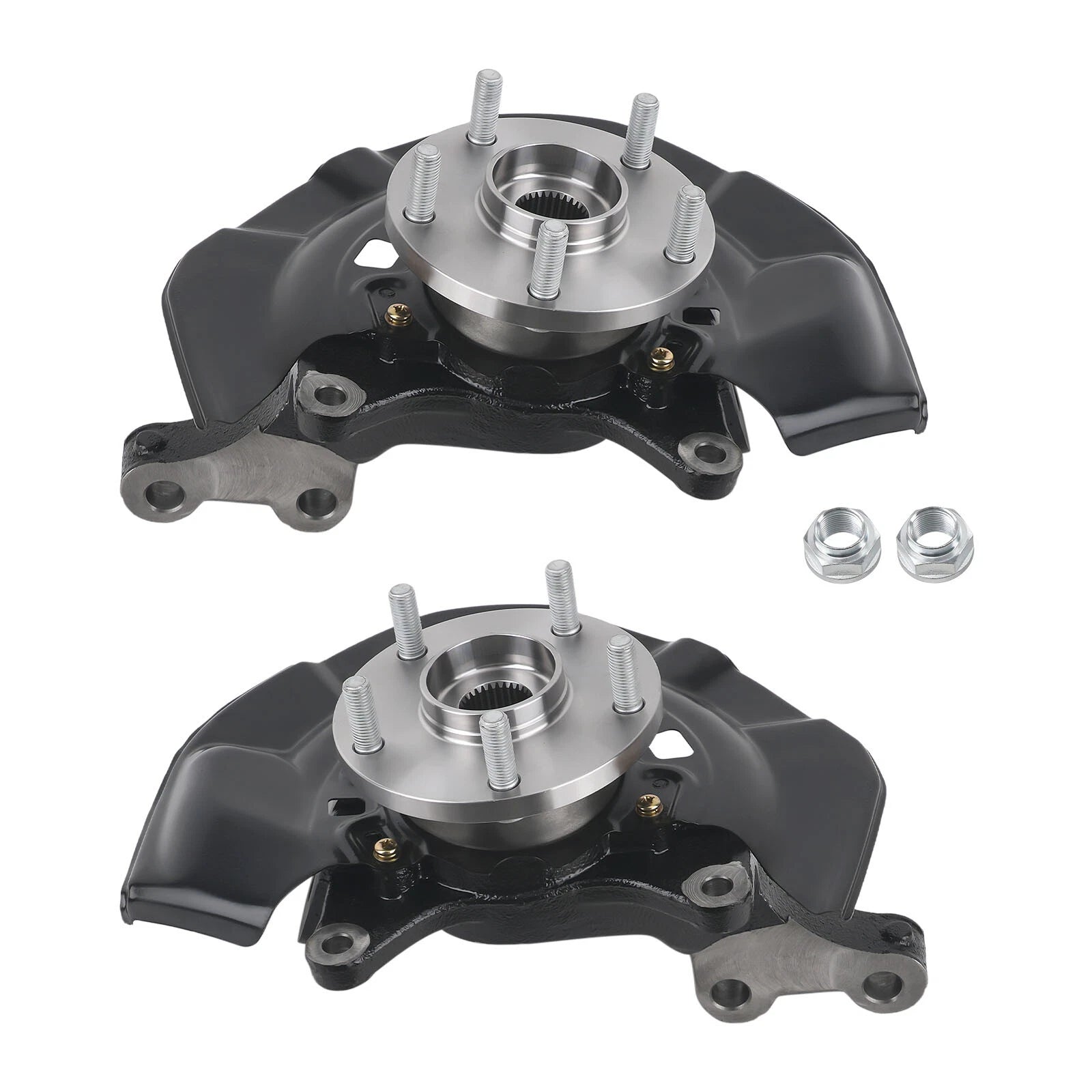 2x Front Wheel Hub Bearing Steering Knuckle Assembly for Toyota Sienna (2004–2010)
