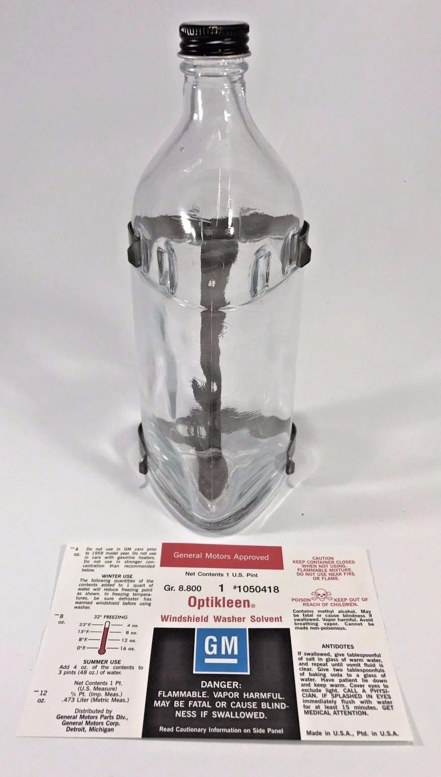 Glass Washer Bottle with Bracket Replacement for Pontiac Buick Oldsmobile (1959–1972)