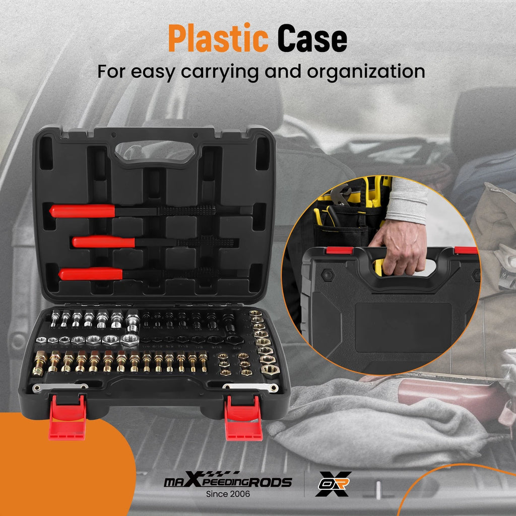 61PCS Thread Chaser Set for Automotive Rethreading (Universal)