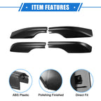 Set of 4 Roof Rack Side Rails End Covers for Toyota Land Cruiser (2008–2021) Black