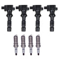 Set of 4 Ignition Coils + 4 Iridium Spark Plugs for Mazda MX-5 (2006–2013)