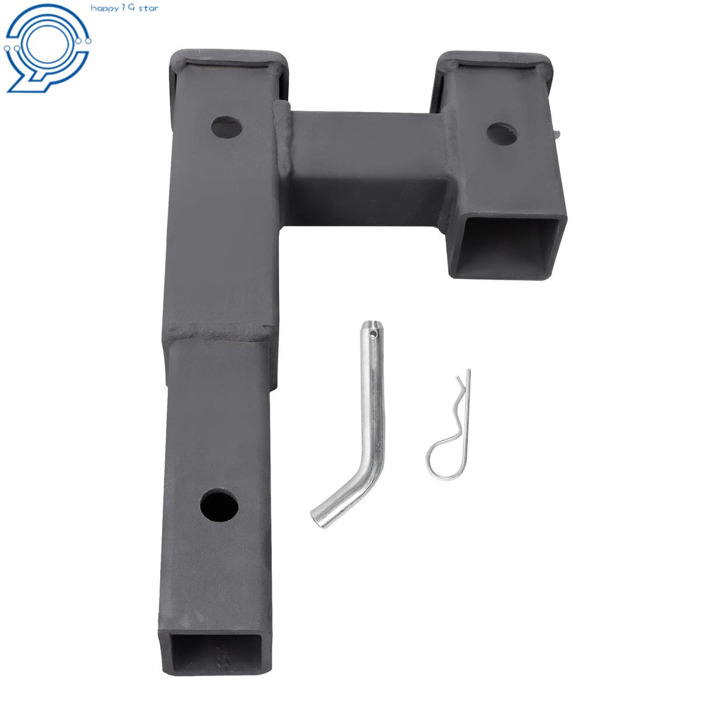 2 Inch Receiver Dual Hitch Adapter for Trucks (5000LB Capacity)