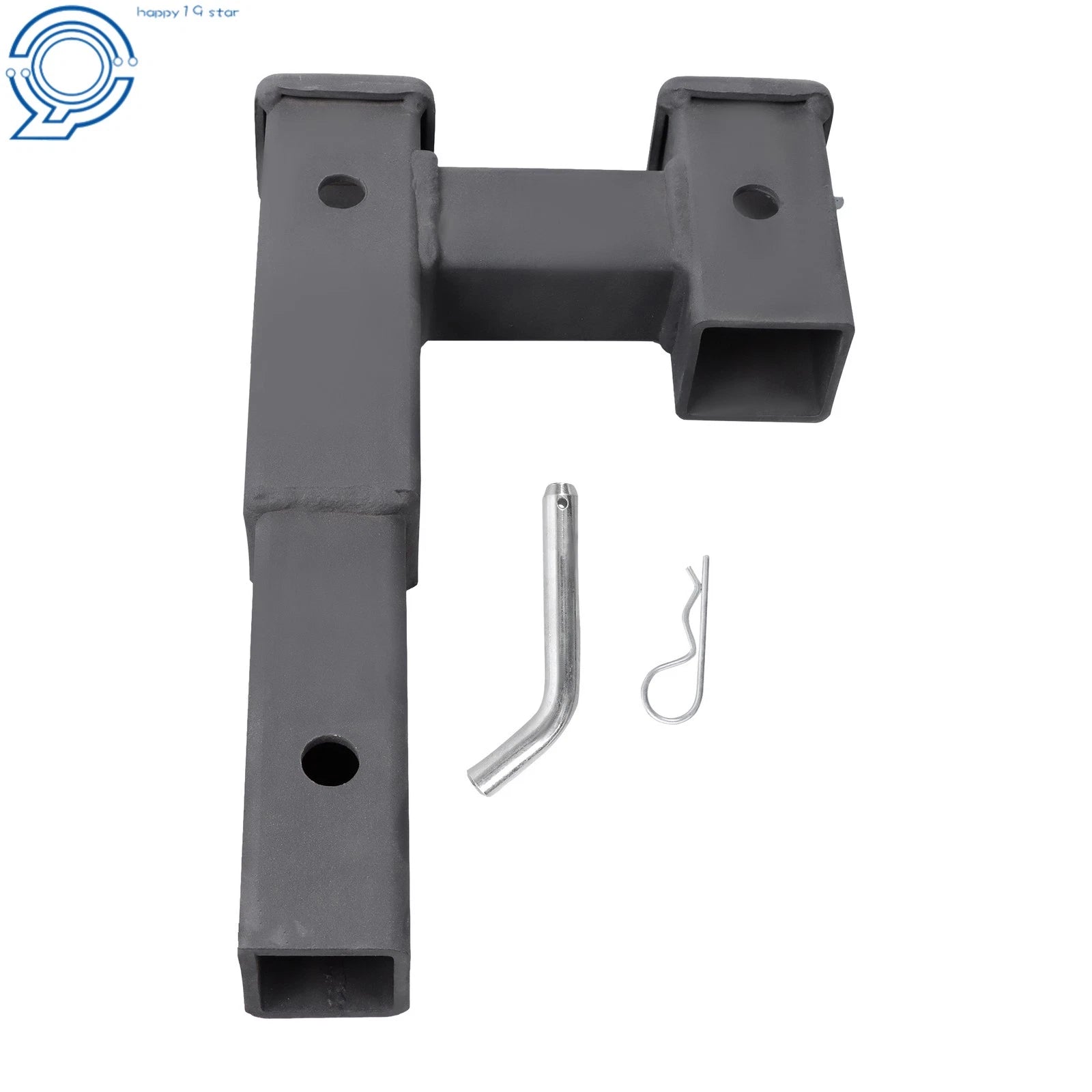 2 Inch Receiver Dual Hitch Adapter for Trucks (5000LB Capacity)