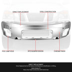Chrome Front Bumper Face Bar w/Foglight Holes for Nissan Armada Pathfinder Titan (2004–2015)