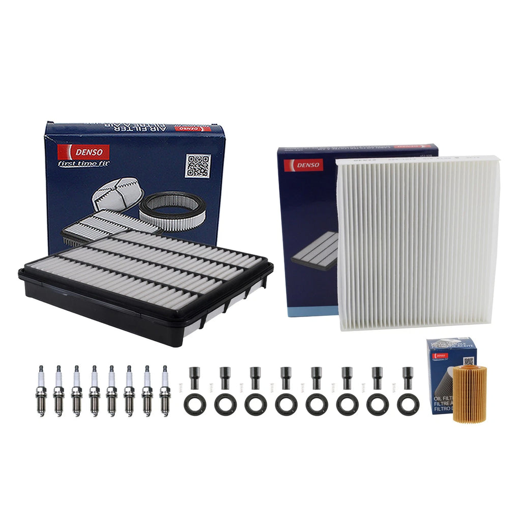 Denso Tune Up Kit 8 Spark Plugs & Boots for Land Cruiser LX570 Tundra V8 (2007–2021)