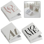 3Pcs Magnetic Closure Book Box Set for Home Decor Organization