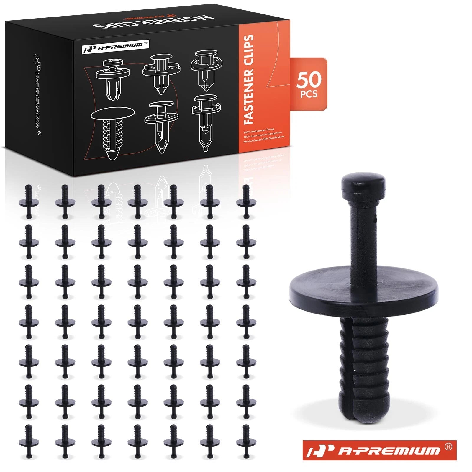 50Pcs Nylon Interior Trim & Engine Intake Duct Retainers for BMW
