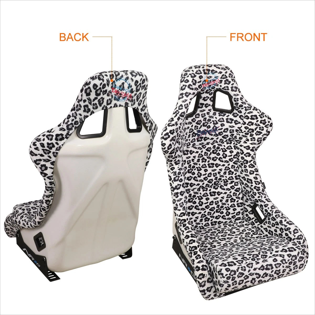 NRG FRP-302-WT-SAVAGE Racing Bucket Seat for Universal Fit (2010–2023)