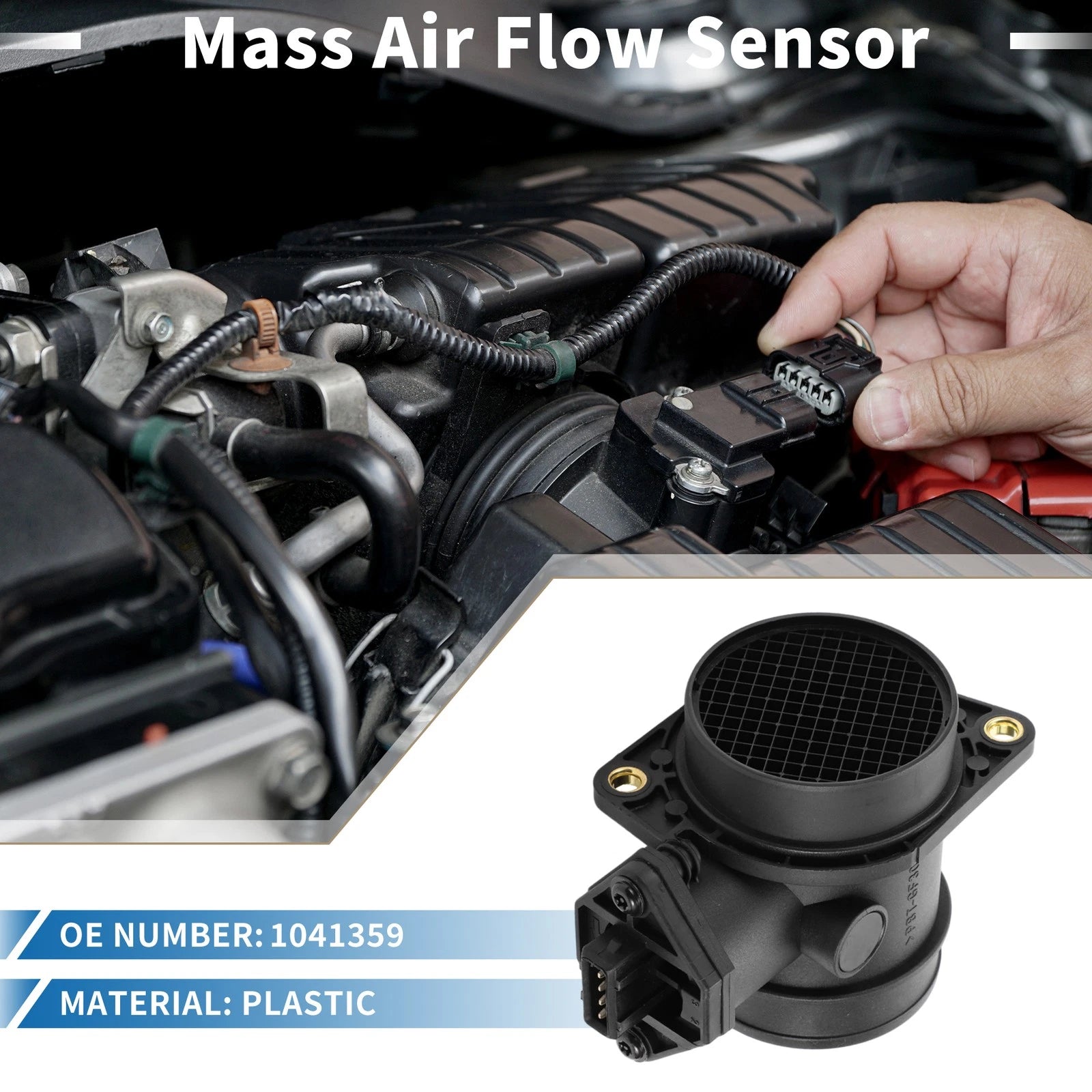MAF Mass Air Flow Sensor Assembly No. 1041359 for Ford 