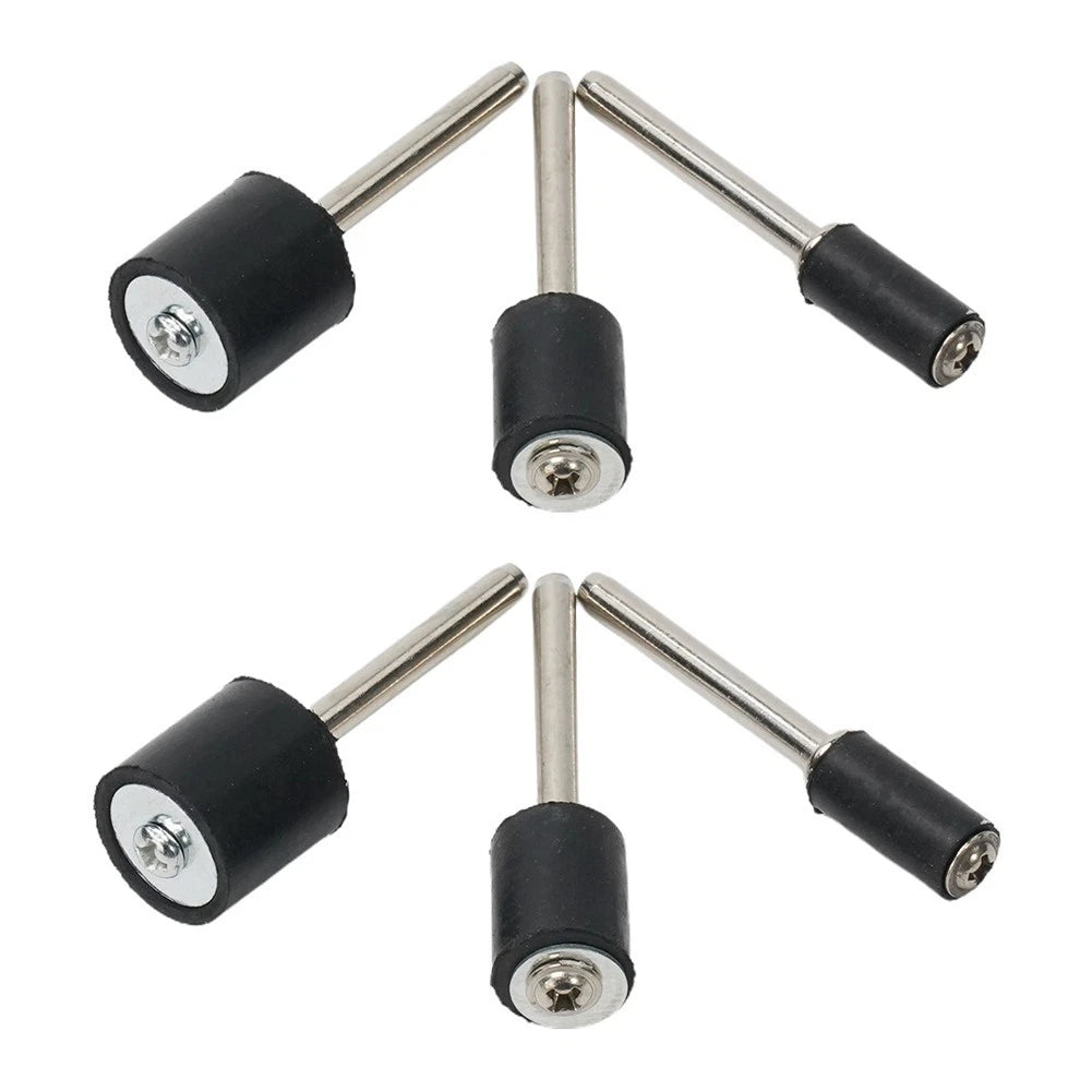 Set of 6 Sanding Mandrels for Grinding Wheel 1/8 Inch Shank (6.35/9.5/12.7mm)