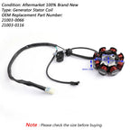 Stator Coil Generator 8-Pole for Kawasaki KLX140 KLX140G KLX140L (2008–2026)