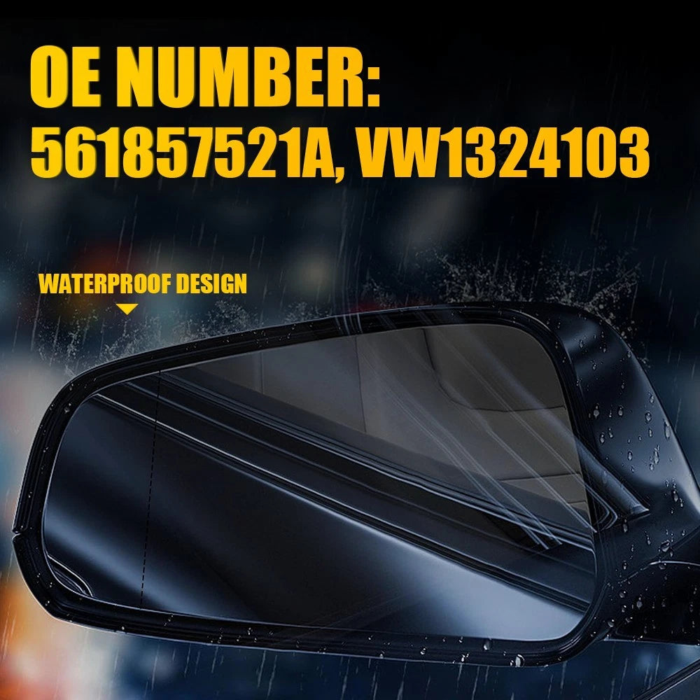 Heated Driver Left Side Mirror Glass for VW Passat (2006–2010)