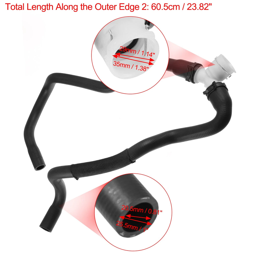 Set of 1 Engine Radiator Coolant Heater Hose 13291779 for Chevrolet Cruze (2011–2019)