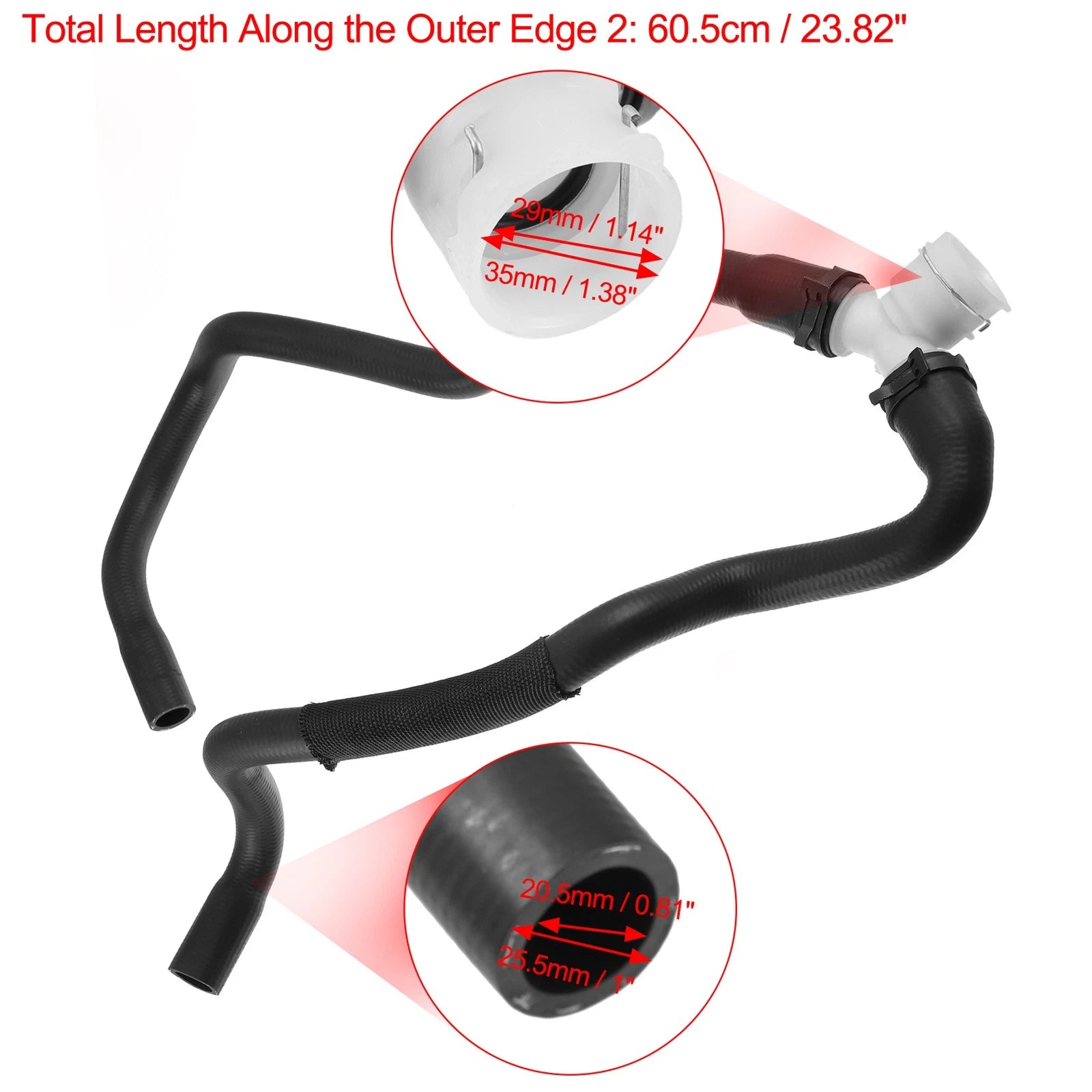 Set of 1 Engine Radiator Coolant Heater Hose 13291779 for Chevrolet Cruze (2011–2019)