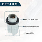 2 x Side Marker Light Sockets for Honda Civic (Fits Various Years)