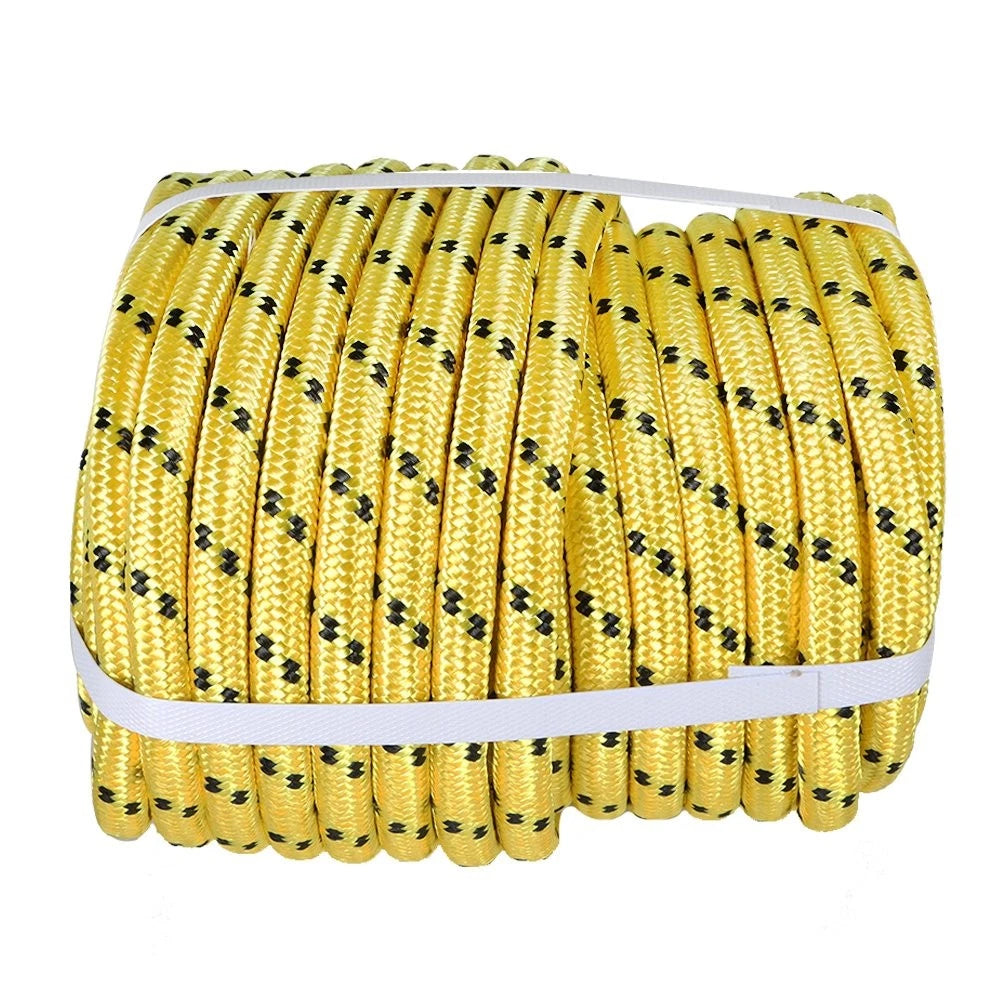 Set of 4 Heavy Duty Braid Polyester Arborist Bull Tree Ropes 200FT