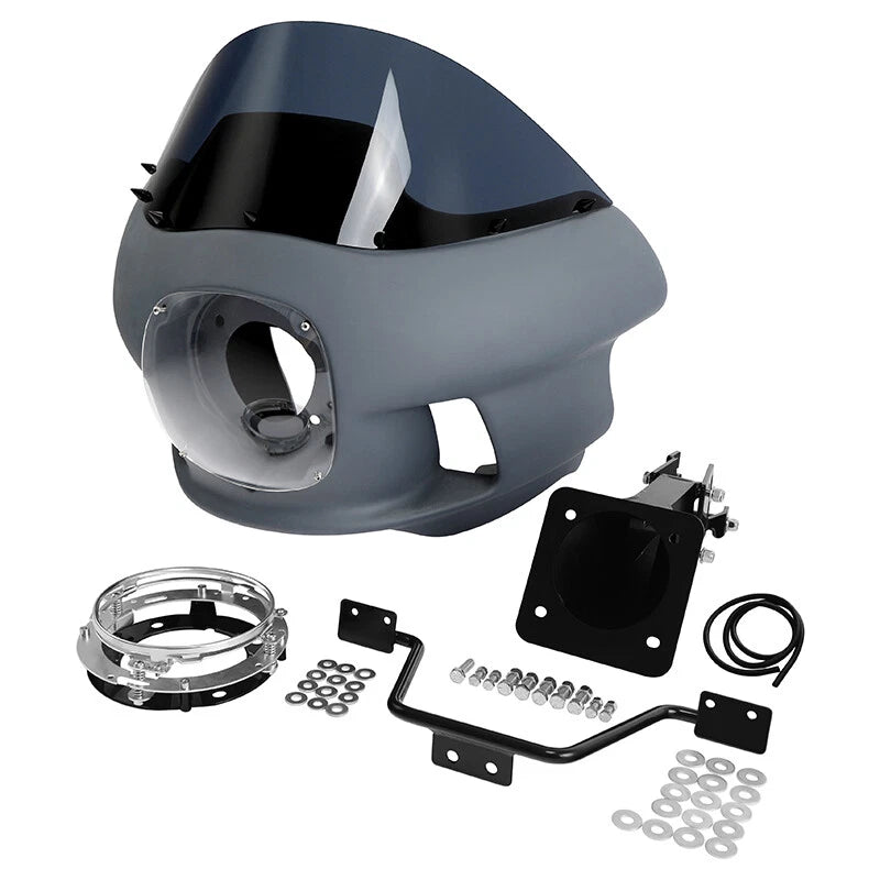 7" Headlight Front Upper Fairing Cowl Mount for Harley Low Rider (2018–2025)