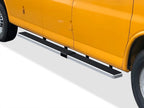 6-Inch Silver Running Boards for Chevy Express GMC Savana (2003–2026)