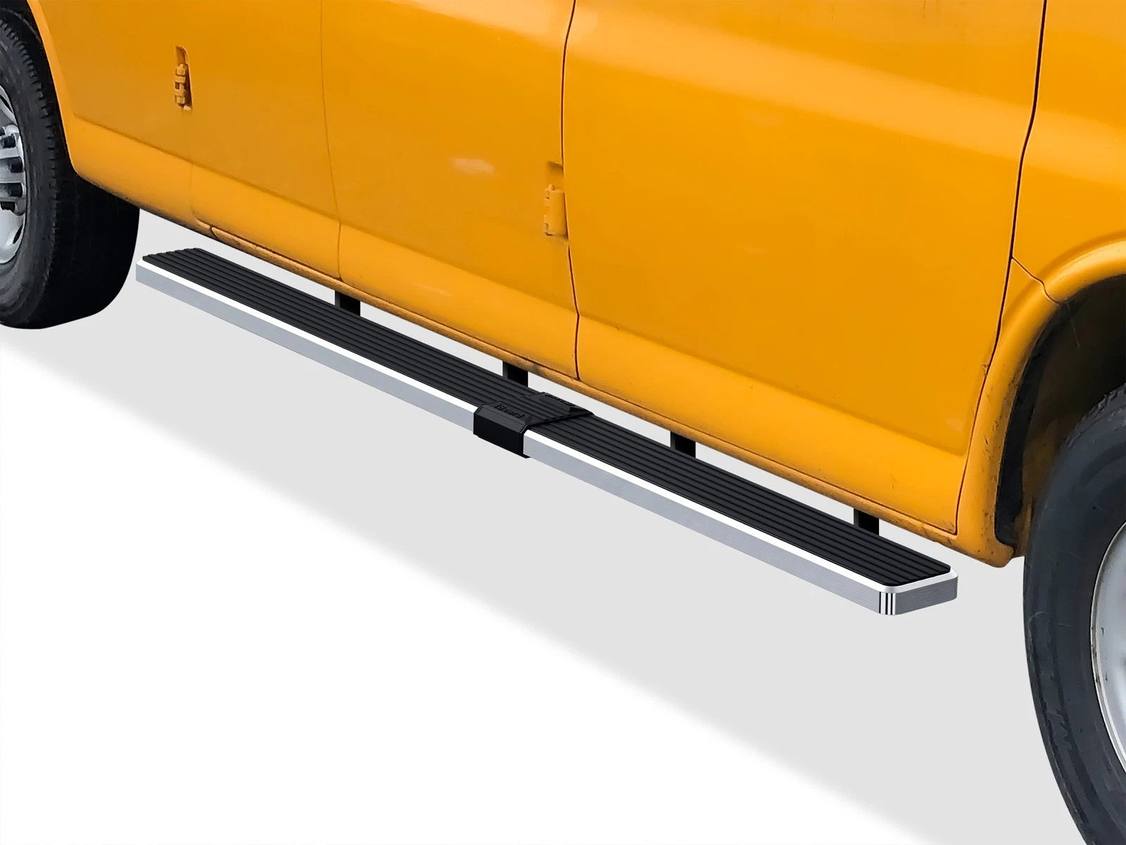 6-Inch Silver Running Boards for Chevy Express GMC Savana (2003–2026)