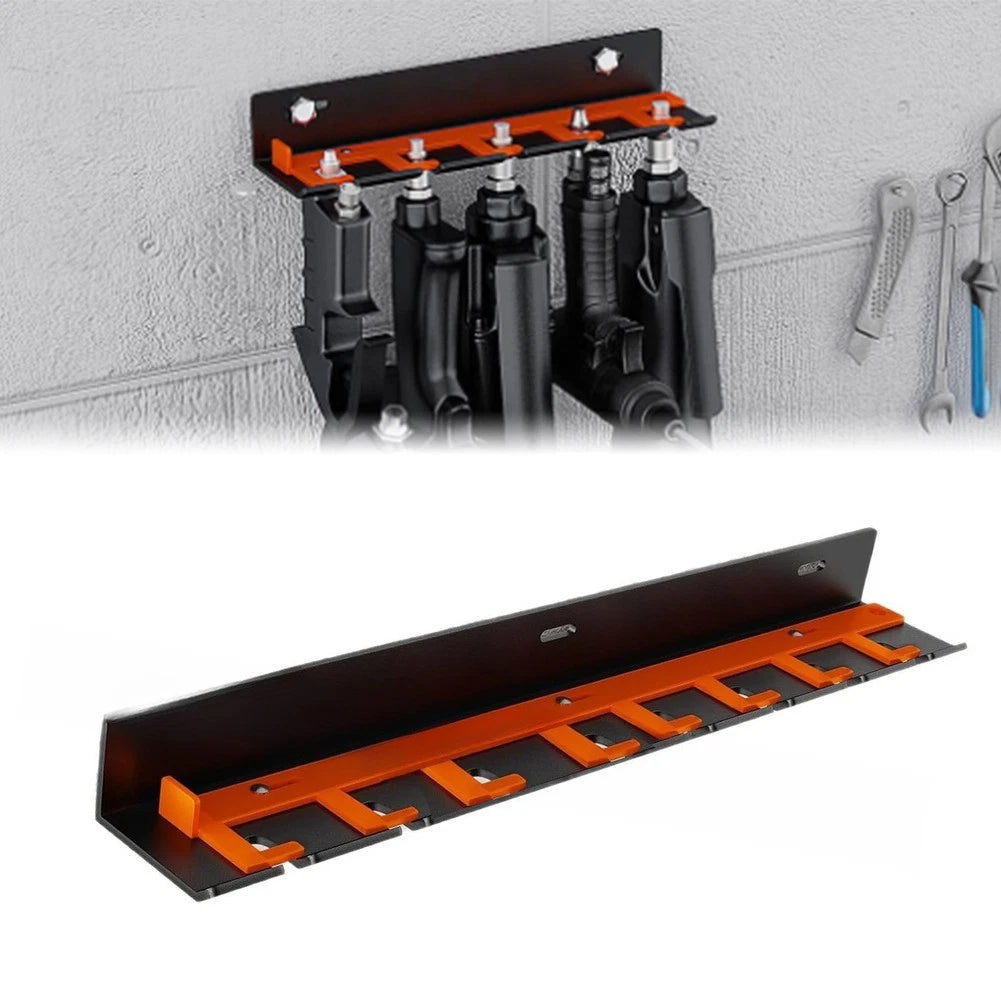 Pneumatic Tool Rack for Wall Mounting (Iron Construction)