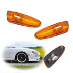 Set of 2 Amber Plastic Lens Front Side Marker Lights for Toyota Celica