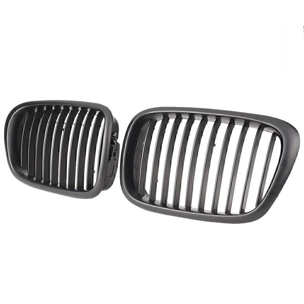 Black Upper Bumper Grill Mesh Grille for BMW E39 525 528 530 535 M5 (2000-2003)