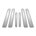 Diamond Grade 6pc Stainless Steel Pillar Post Covers for 2011-2015 Volvo S60